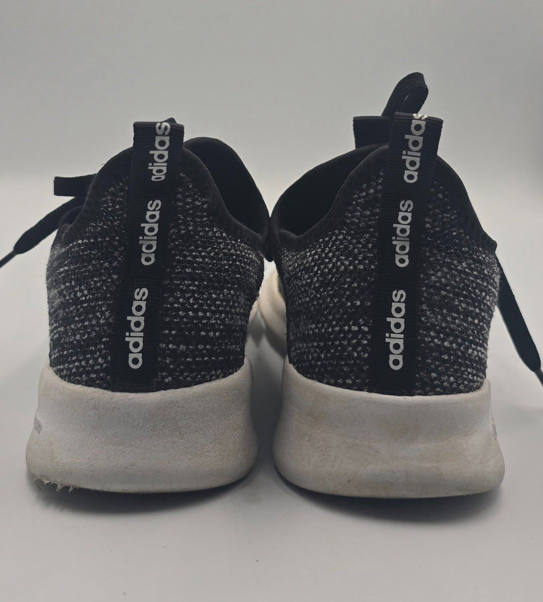 Adidas Cloudfoam Pure DB0694 Womens US 6 Running Shoes Black White Sneakers