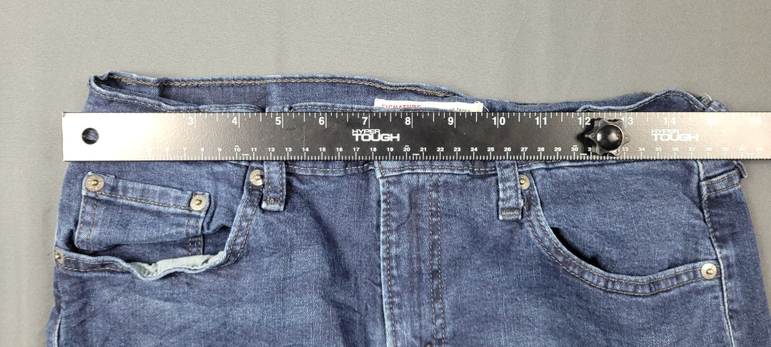 Signature by Levi Strauss &amp; Co. Jeans Mens 30x30 Dark Blue Denim Tapered Leg