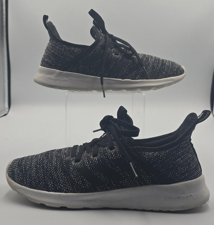 Adidas Cloudfoam Pure DB0694 Womens US 6 Running Shoes Black White Sneakers