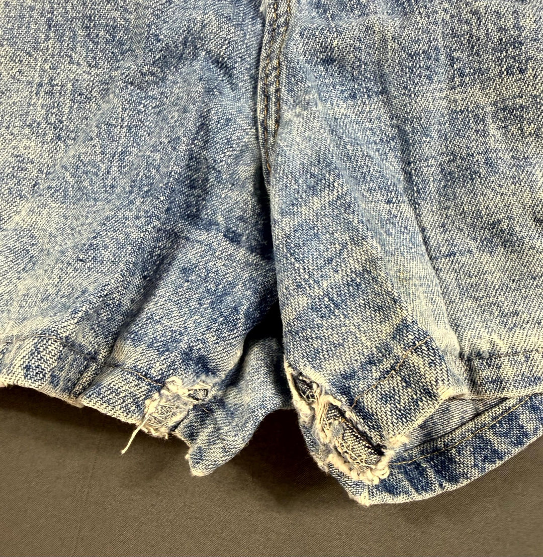 Vintage Lee Shorts Womens 12 Blue Denim 5-Pockets Whiskered Classic Americana