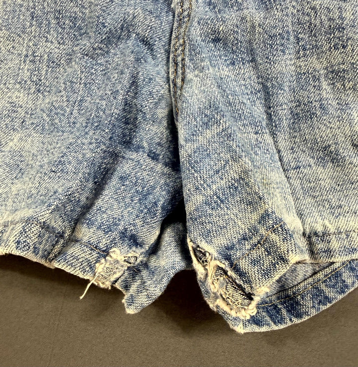 Vintage Lee Shorts Womens 12 Blue Denim 5-Pockets Whiskered Classic Americana