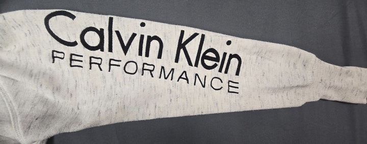 Calvin Klein Performance Sweatshirt Womens Small Beige Raglan Sleeve Cowl Neck