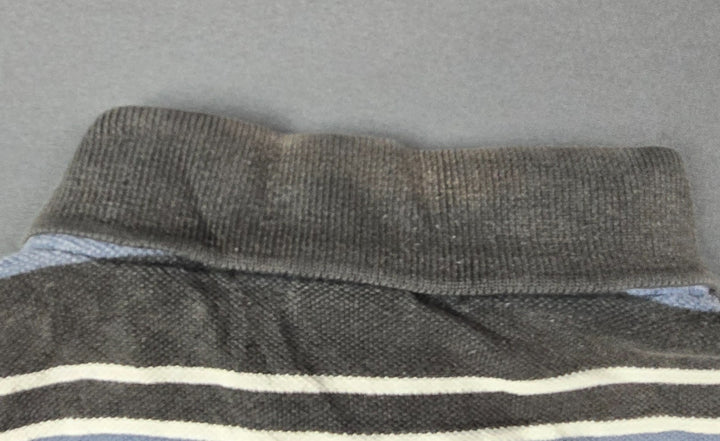Vintage Polo Ralph Lauren Polo Shirt Mens Large Cotton Striped Side Slits Golf