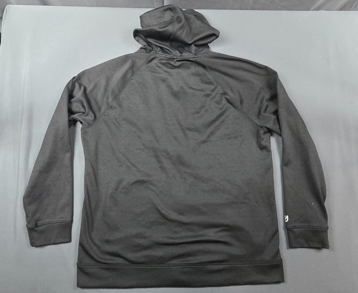 Eddie Bauer Freedom Hoodie Mens L Black Raglan Sleeve Moisture Wicking Full Zip