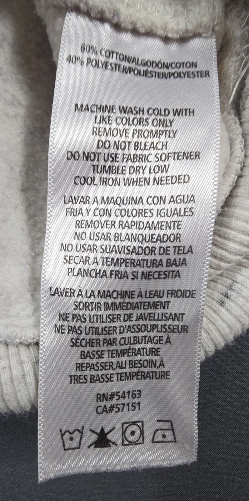 Calvin Klein Performance Sweatshirt Womens Small Beige Raglan Sleeve Cowl Neck