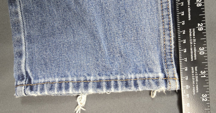 Levis 505 Jeans Mens 34x34 Light Wash Regular Fit Straight Leg Modern