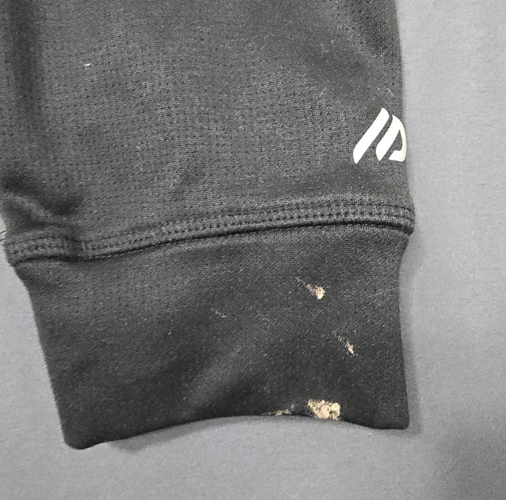 Eddie Bauer Freedom Hoodie Mens L Black Raglan Sleeve Moisture Wicking Full Zip