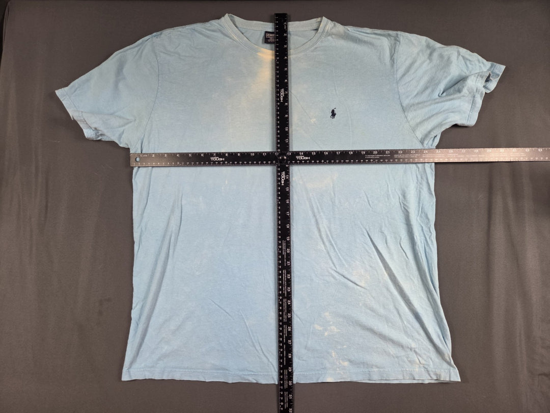Polo Ralph Lauren T Shirt Men XL Light Blue Classic Pony Logo Cotton Summer Wear