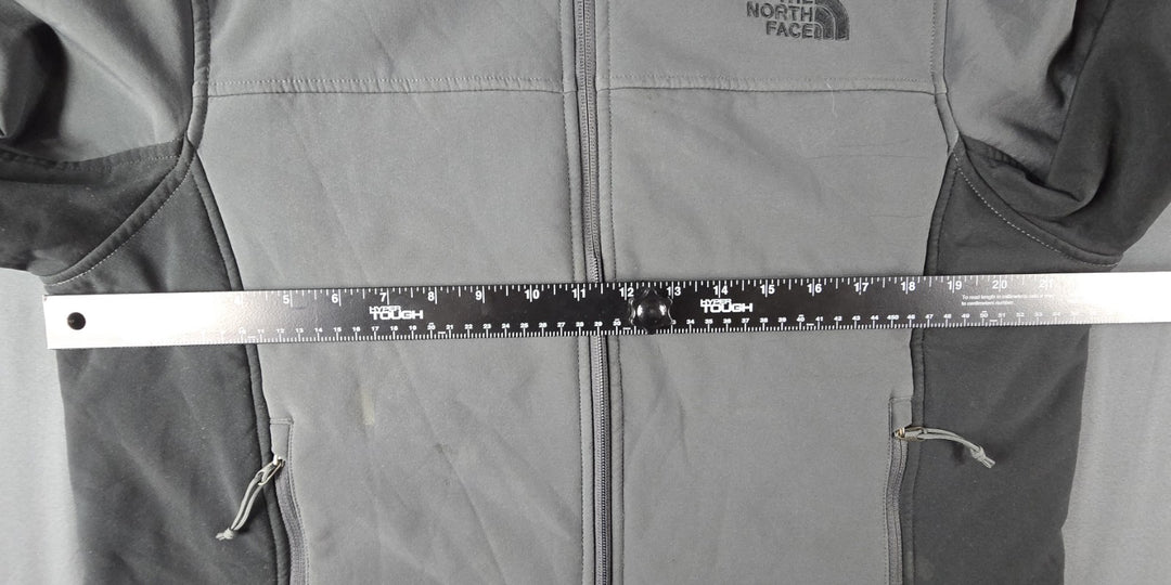 Columbia Jacket Mens Medium Gray Full Zip Logo Fleece Lined Interchange  Coat