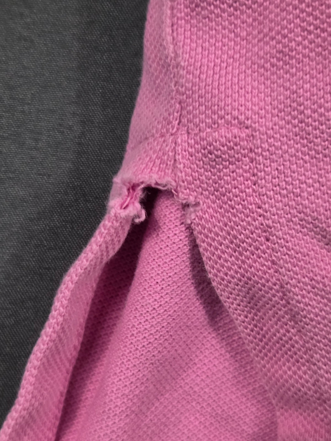 Polo Ralph Lauren Polo Shirt Mens 2XL Pink Pique Cotton High Low Hem Performance