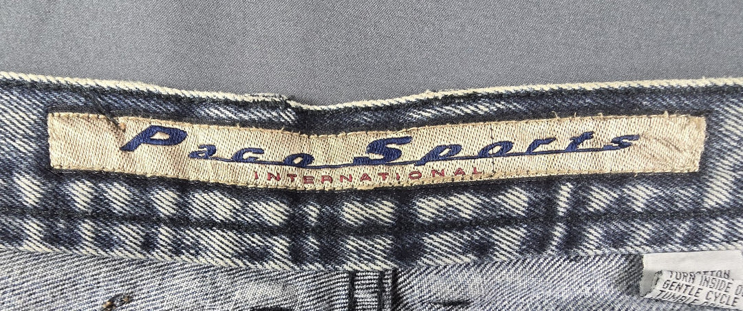 Paco Premium Jeans Mens 34x32 Blue Denim Light Wash Relaxed Straight Fit Leg
