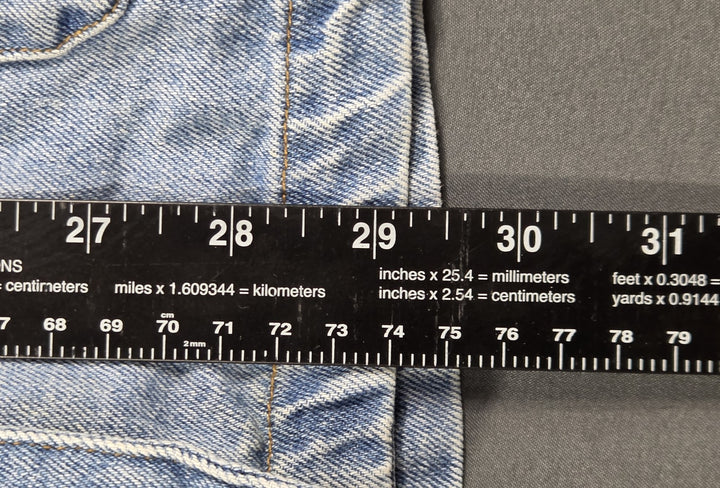Bill Blass Denim Shirt Womens 1X Light Blue Cotton Button Up Classic Casual