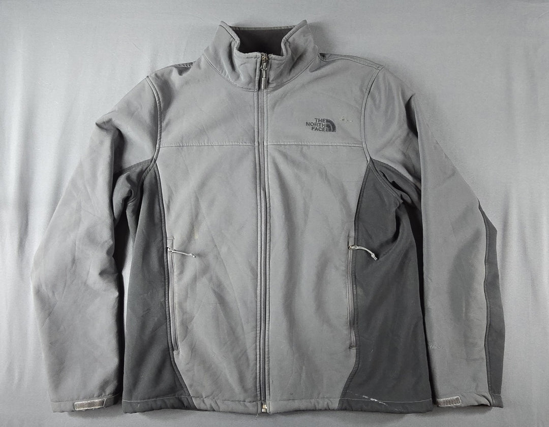 Columbia Jacket Mens Medium Gray Full Zip Logo Fleece Lined Interchange  Coat
