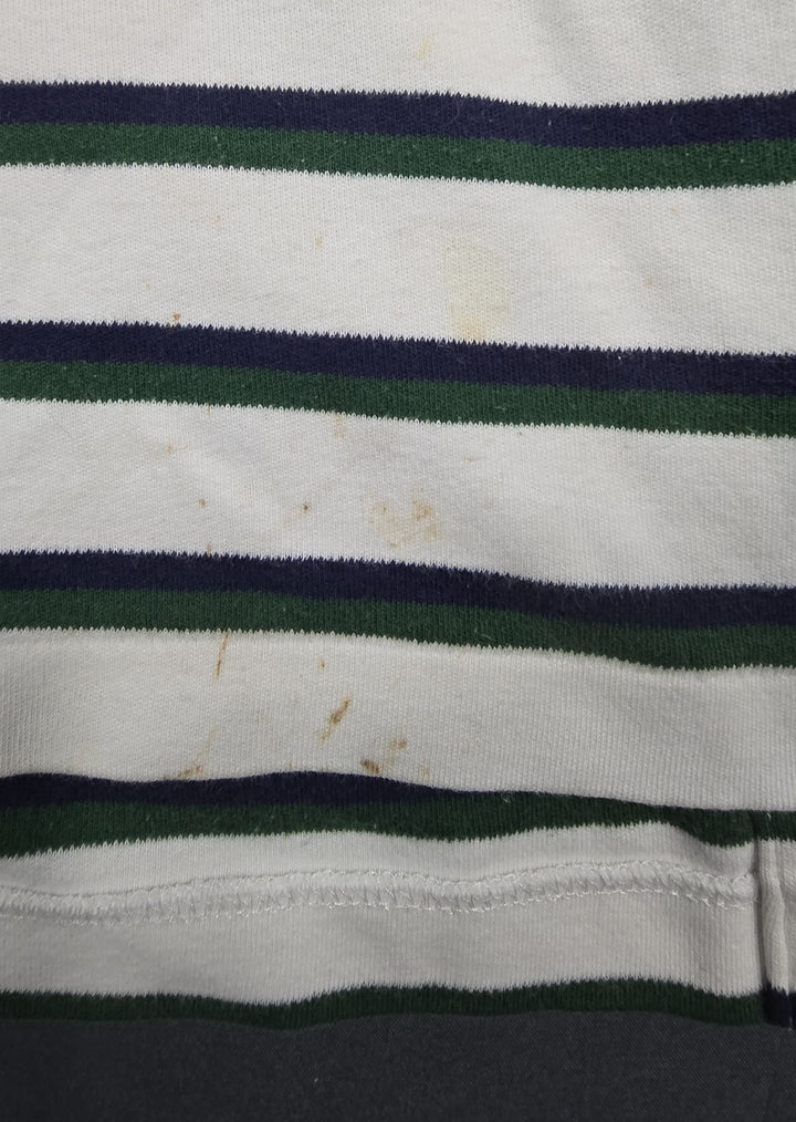 Polo Ralph Lauren Shirt Mens XL Multicolor Stripe Embroidered Logo Short Sleeve