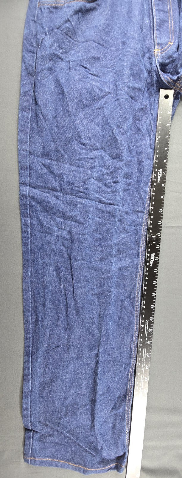 Tyndale FR Jeans Mens 38x34 Blue Med Wash Workwear Flame Resistant Made In USA