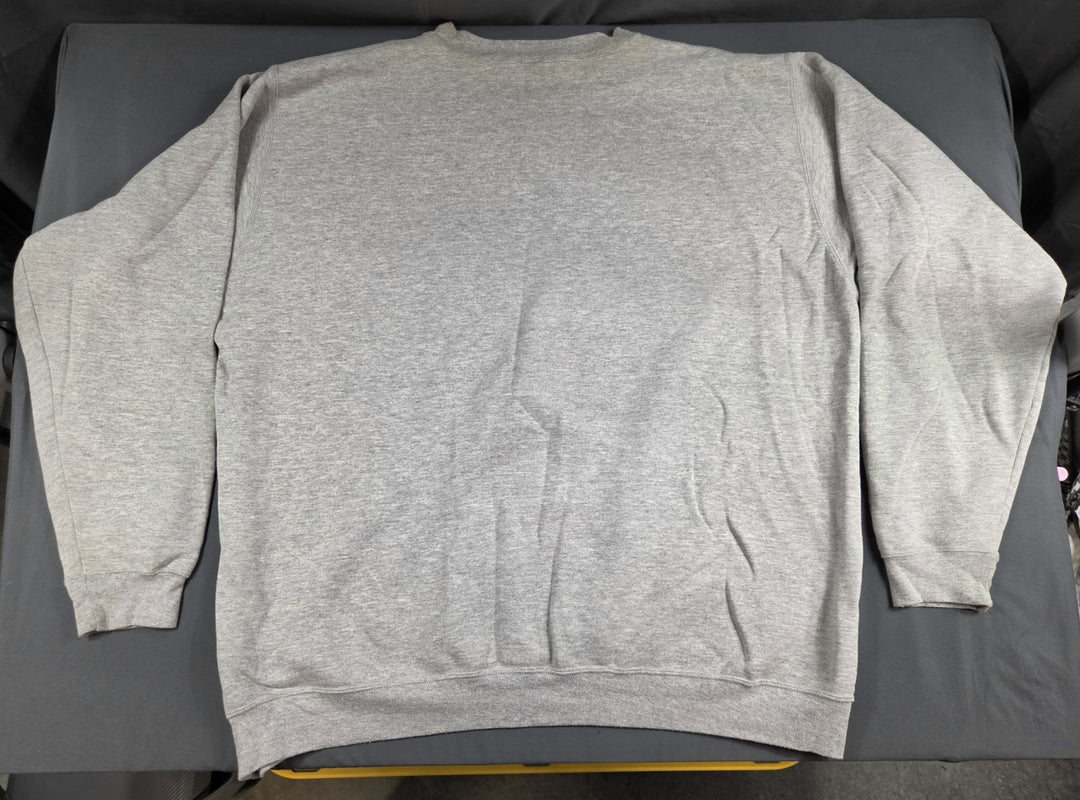 Carhartt Mens 3XL Gray Crewneck Sweatshirt Embroidered Logo Pullover Fleece