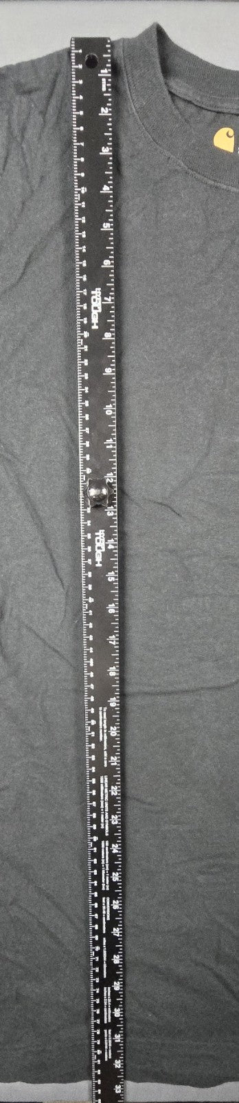 Carhartt Shirt Men’s K87 2XL Washed Black Logo Original Fit Short Sleeve Pocket
