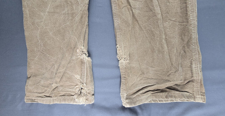 Carhartt FR Jeans Mens 36x32 Beige Original Fit Straight Leg Carpenter Workwear