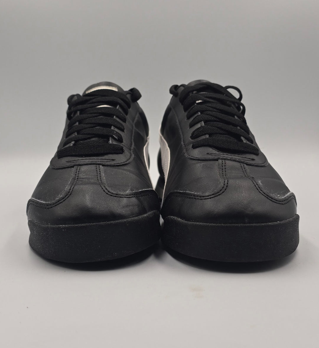 Puma Roma Basic 353572-11 Mens 11.5 Athletic Shoes Core Black Leather Sneakers