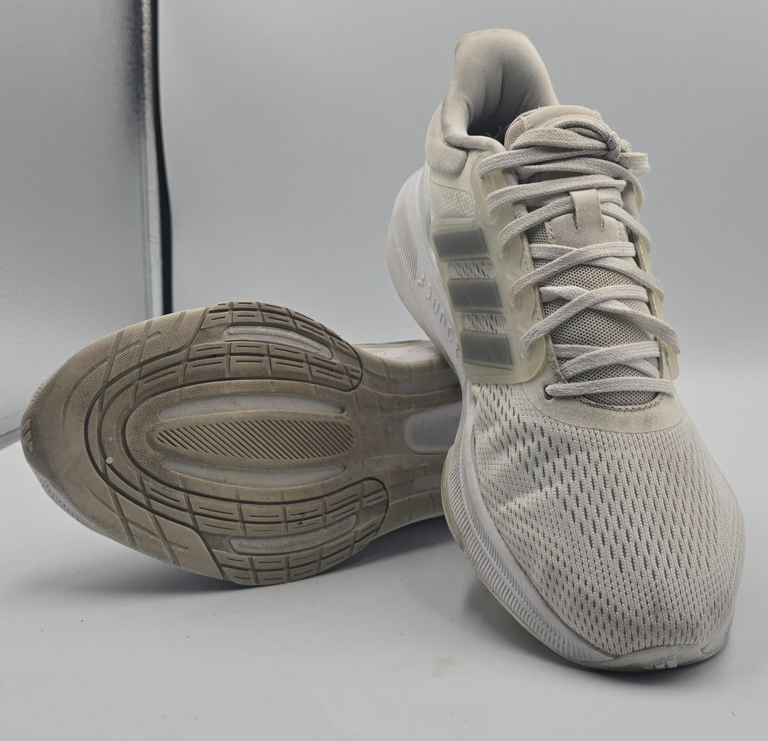 Adidas Ultrabounce HP5772 Mens 10.5 Running Shoes White Gray Textile Sneaker