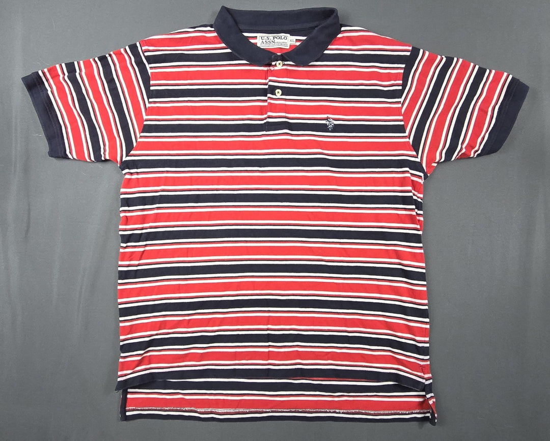 VTG U.S. Polo Assn. Polo Mens XL Multicolor Pullover Callared Short Sleeve