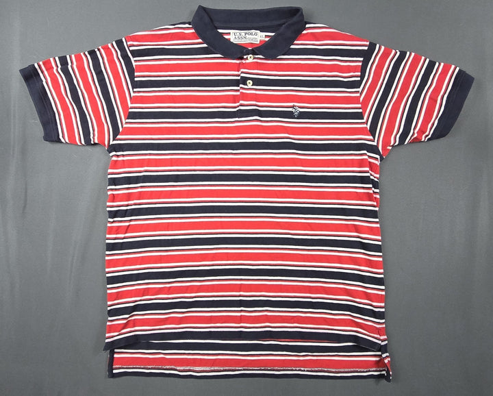 VTG U.S. Polo Assn. Polo Mens XL Multicolor Pullover Callared Short Sleeve