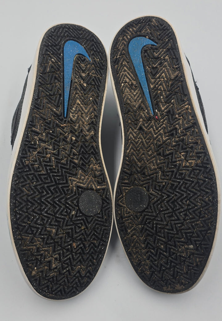 Nike Check Canvas SB 905373-008 Youth 7 Shoes Black Swoosh Lace Up Sneakers