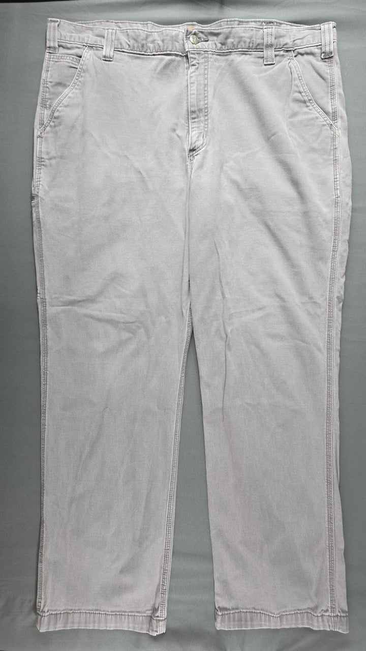 Carhartt Pants Mens 42x32 Grey Relaxed Fit Straight Leg Carpenter Workwear
