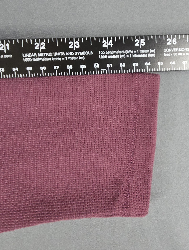 Banana Republic Sweater Mens Size Large Burgundy Long Sleeve. Waffle Thermal