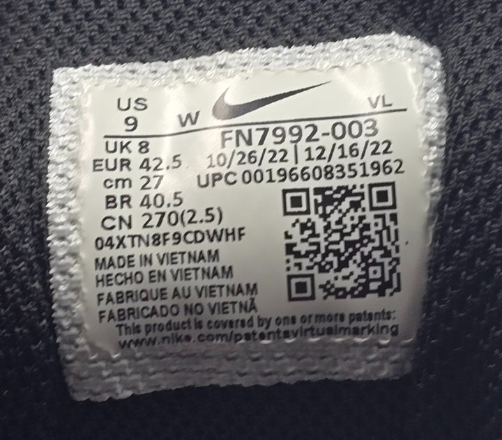 Nike Winflo 10 Extra Wide FN7992-003 Mens 9 Running Shoes Black White Sneaker