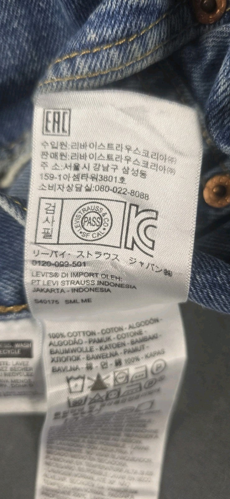 Levis 501 Jeans Mens 36X29 Blue Medium Wash Straight Leg Fit Button Fly Modern