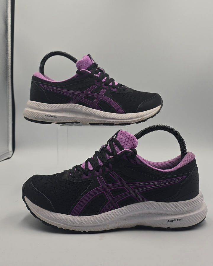 Asics Gel-Contend 8 1012B320.005 Womens 7 Running Shoes Black Orchid Sneakers
