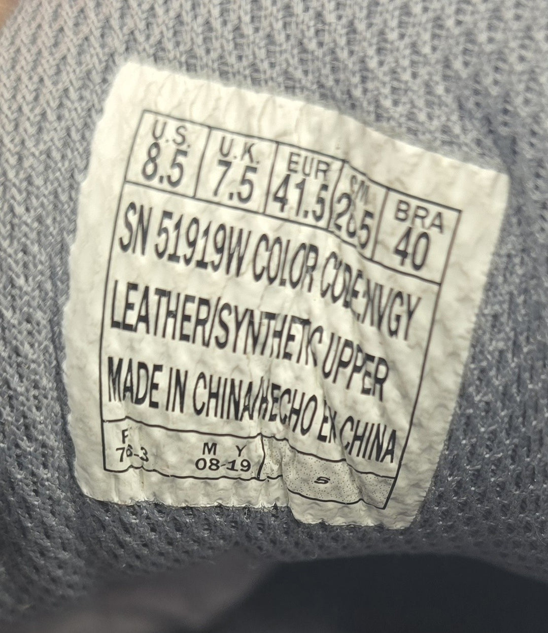 Skechers Mens Stamina Cutback 51919W Blue Gray Running Shoes Sneakers Size 8.5