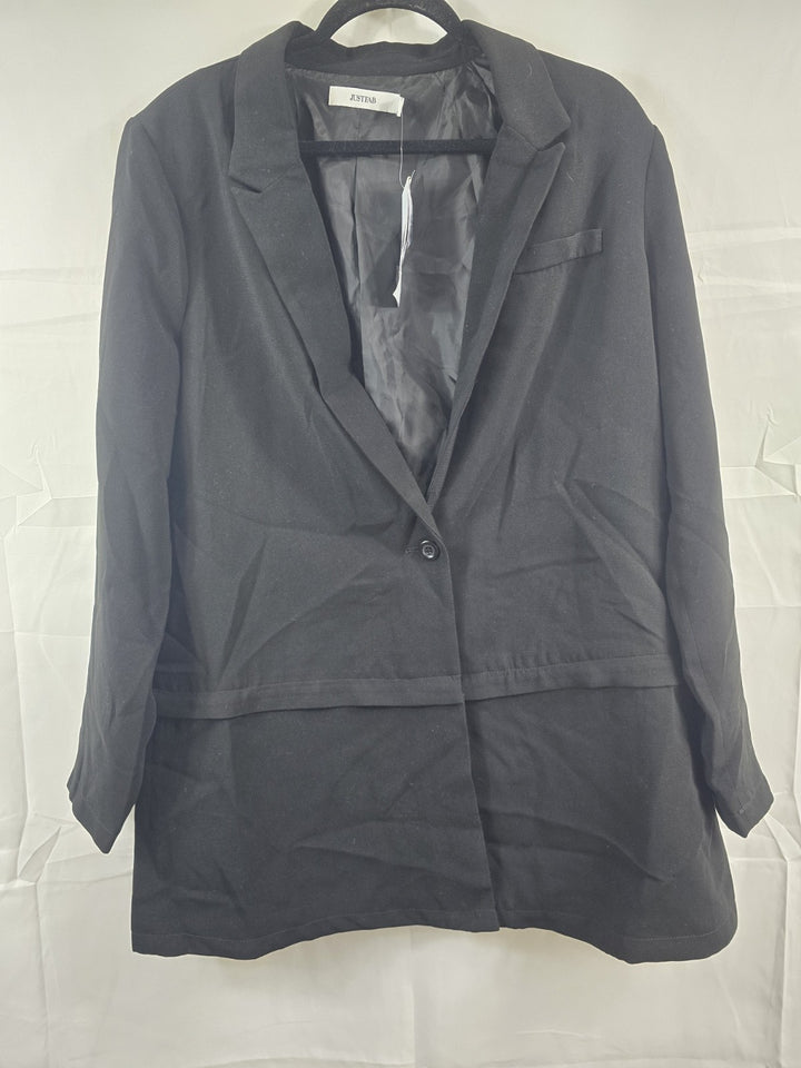 NWT JustFab Open Front Blazer Jacket Women&