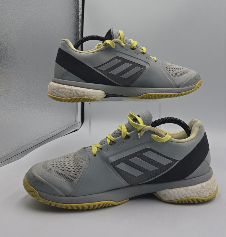 Adidas Stella McCartney Barricade Boost Womens 8.5 Halo Blue Yellow Tennis Shoes