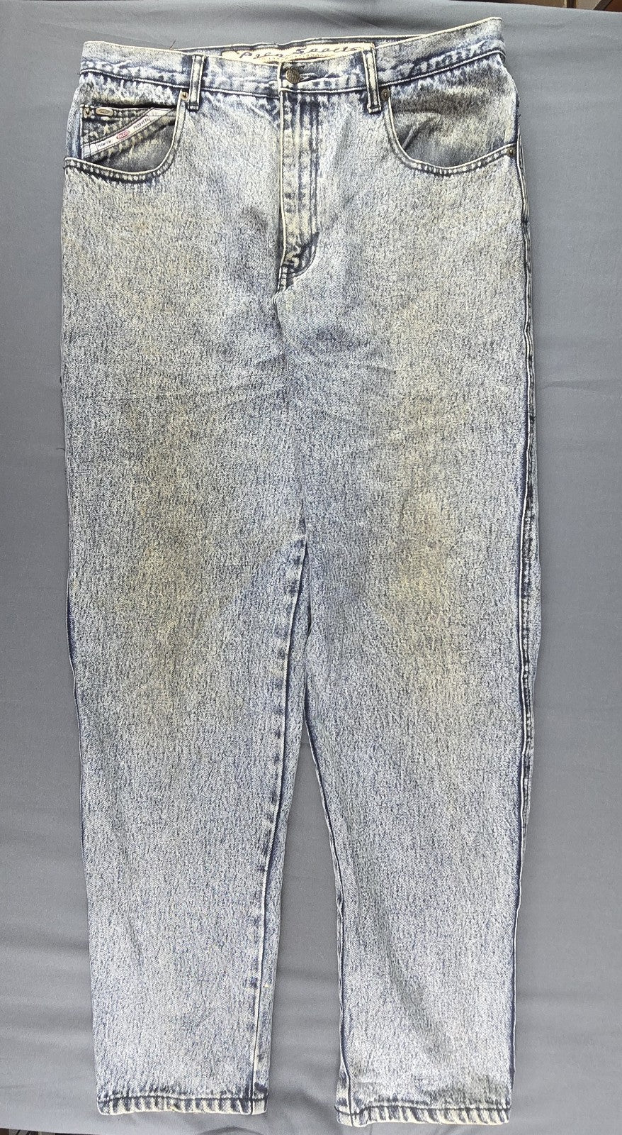 Paco Premium Jeans Mens 34x32 Blue Denim Light Wash Relaxed Straight Fit Leg