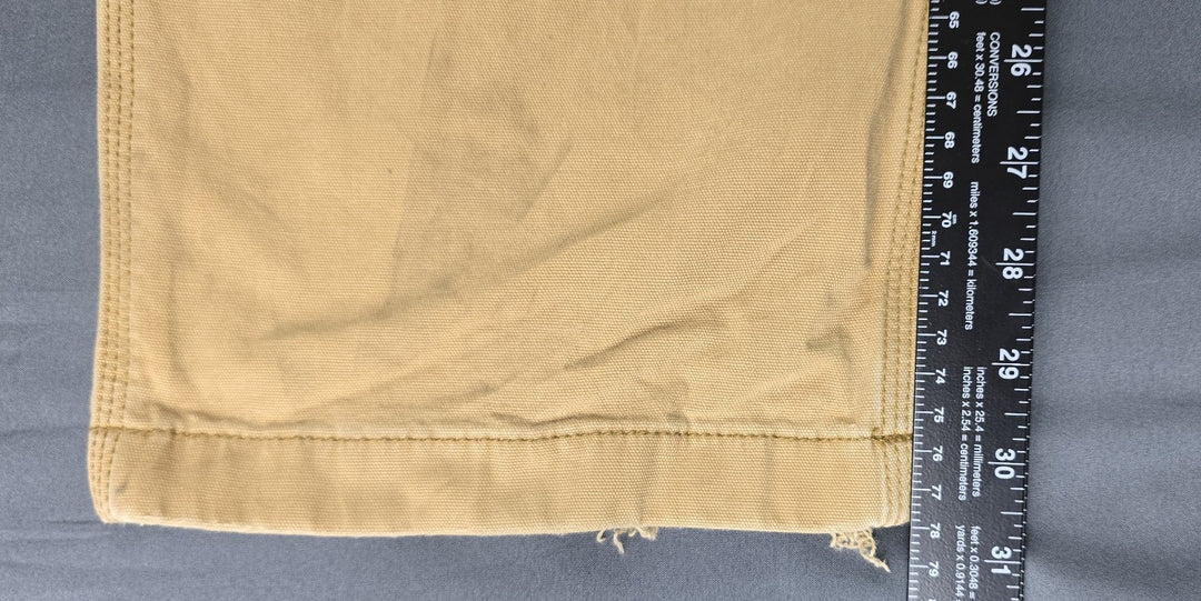 Carhartt Jeans Mens 40x32 Beige Tan Double Knee Straight Leg Relaxe Fit Workwear