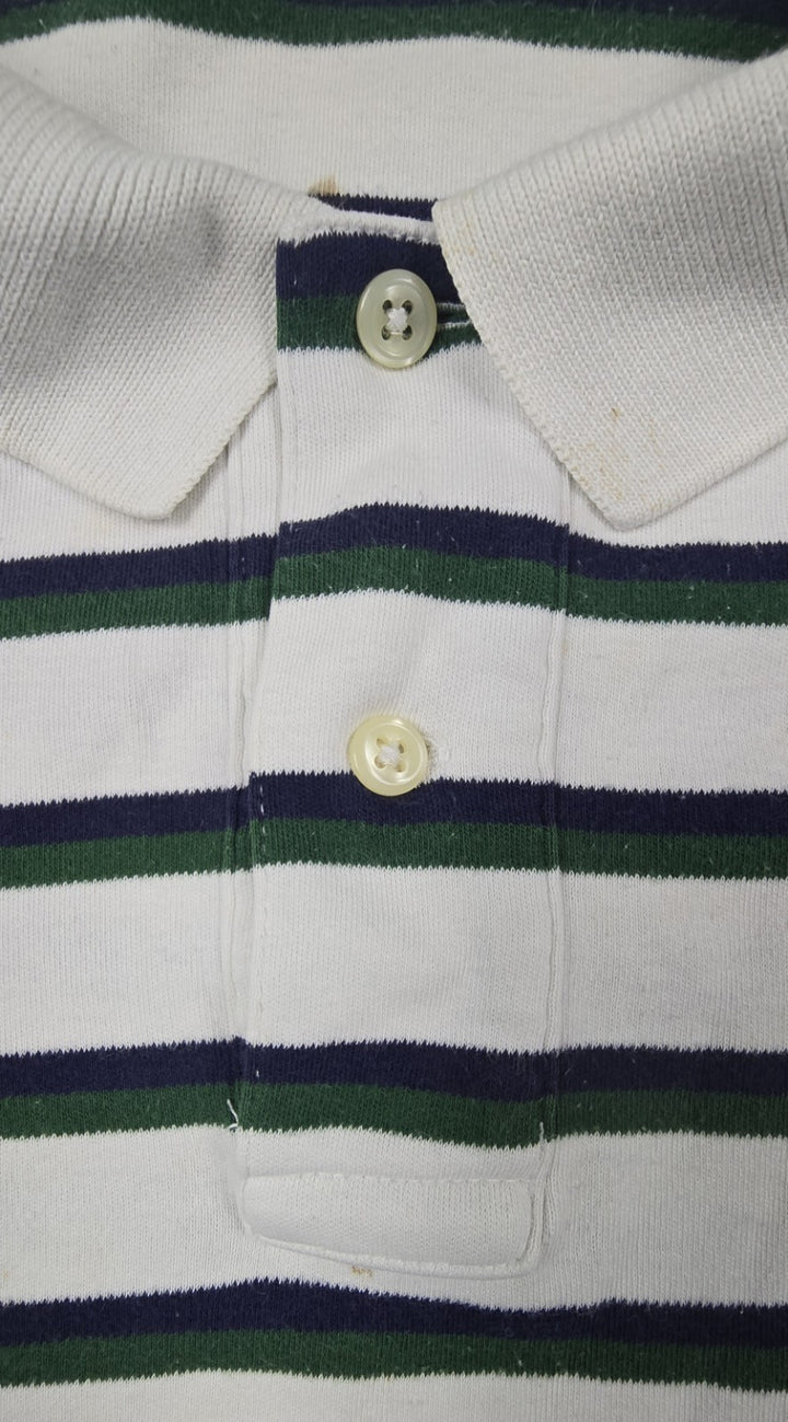 Polo Ralph Lauren Shirt Mens XL Multicolor Stripe Embroidered Logo Short Sleeve