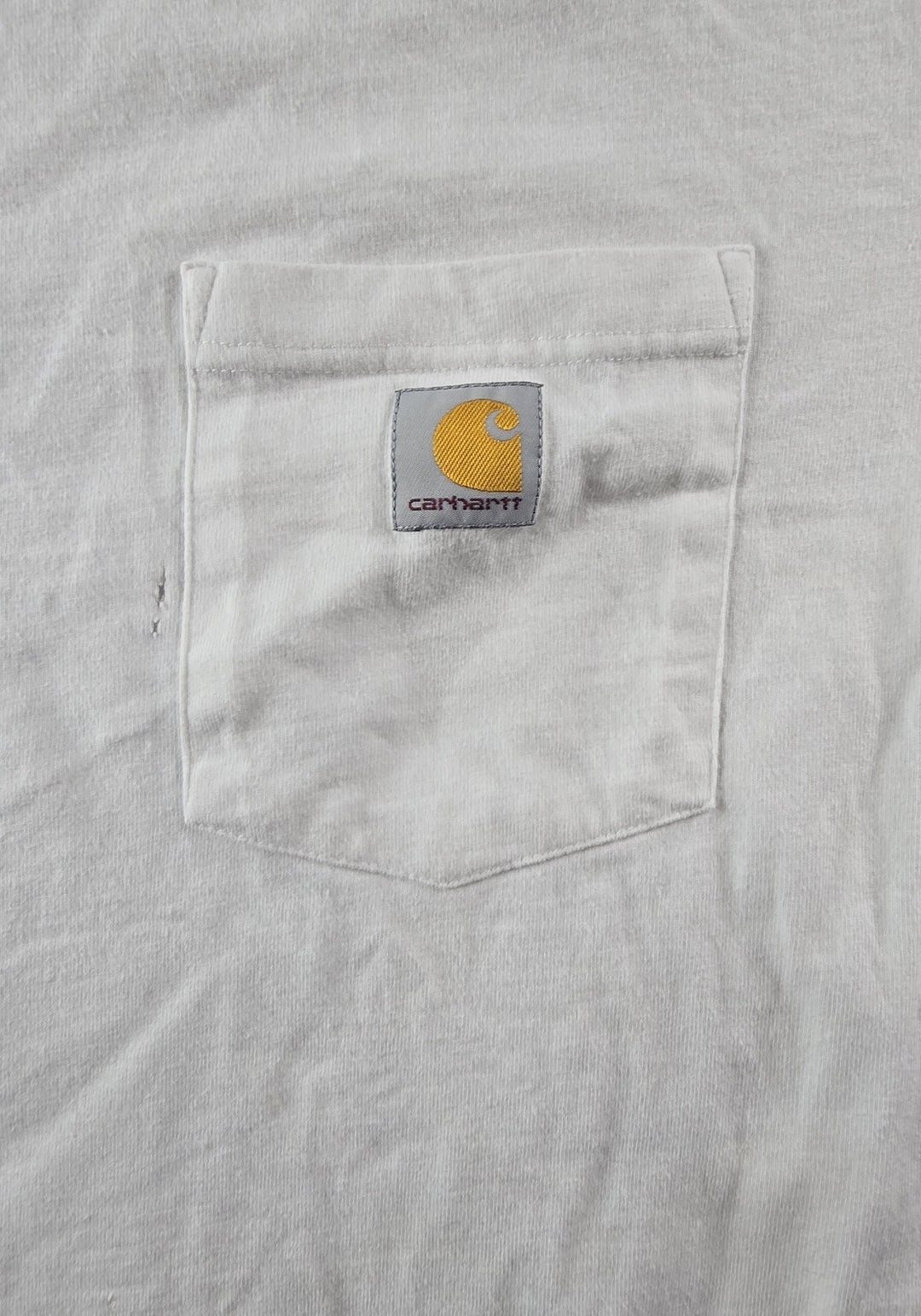 Carhartt Shirt Men’s K87 Small White Logo Loose Fit Short Sleeve Pocket...