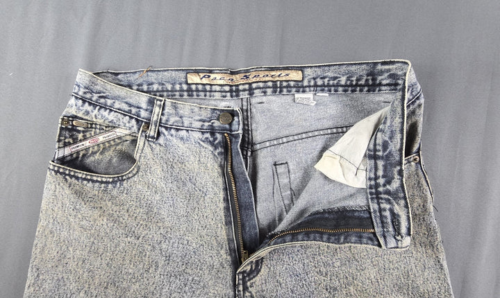 Paco Premium Jeans Mens 34x32 Blue Denim Light Wash Relaxed Straight Fit Leg