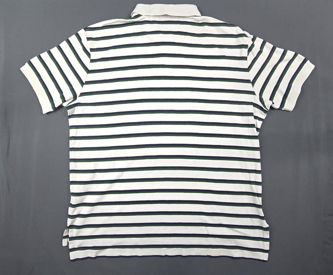 Polo Ralph Lauren Shirt Mens XL Multicolor Stripe Embroidered Logo Short Sleeve