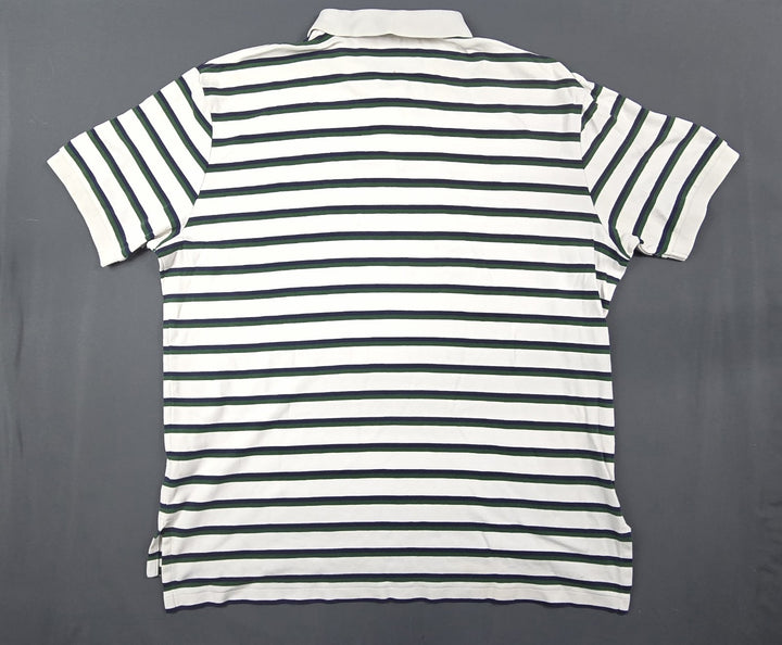 Polo Ralph Lauren Shirt Mens XL Multicolor Stripe Embroidered Logo Short Sleeve