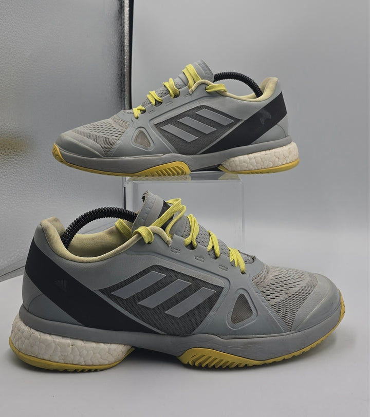 Adidas Stella McCartney Barricade Boost Womens 8.5 Halo Blue Yellow Tennis Shoes