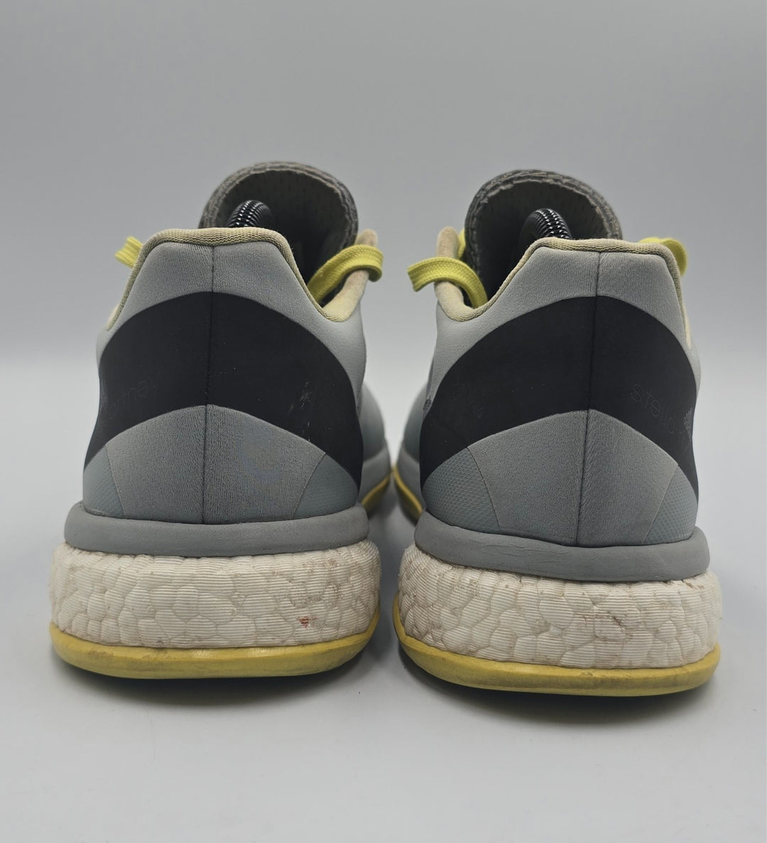 Adidas Stella McCartney Barricade Boost Womens 8.5 Halo Blue Yellow Tennis Shoes