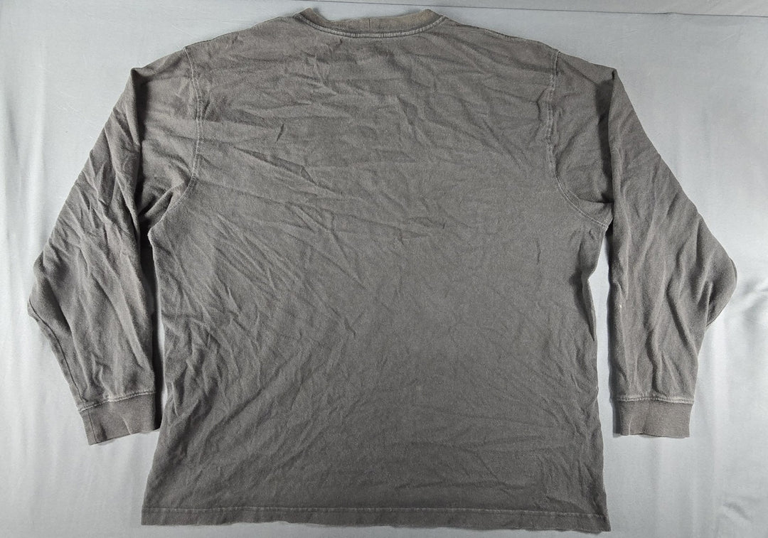 Carhartt Shirt Mens Size XL Black Logo Loose Fit Long Sleeve Pocket Workwear