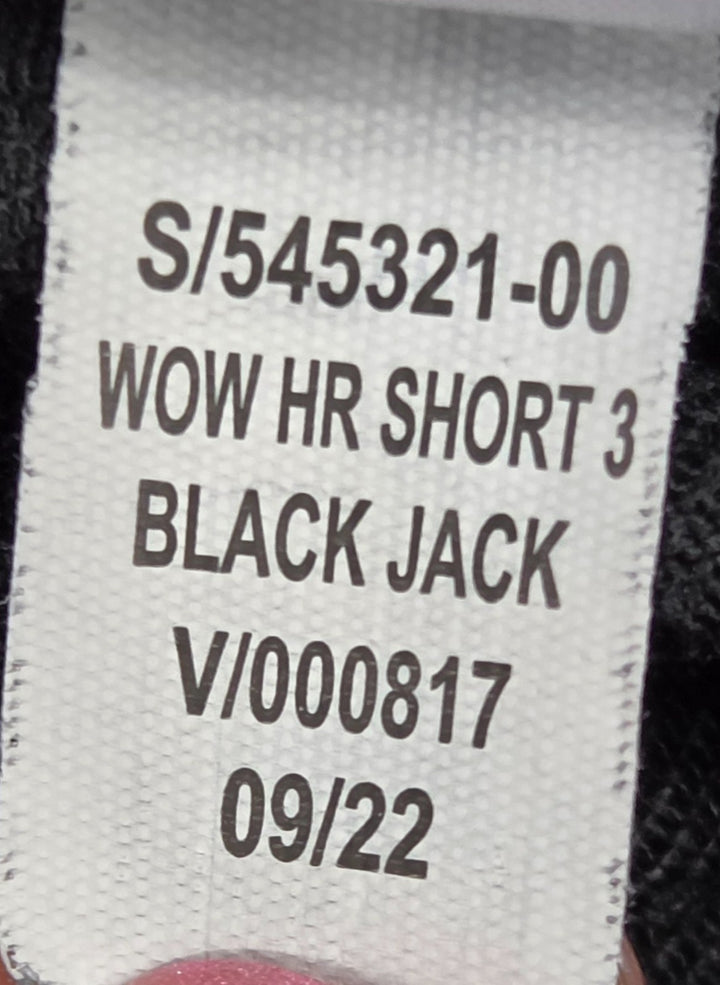 Old Navy Wow Jean Shorts Womens 8 Black Jack Denim Cotton High Rise Cuffed Hem