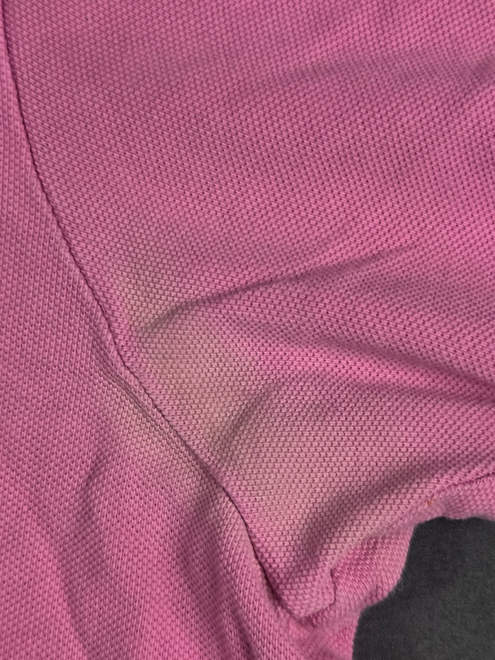 Polo Ralph Lauren Polo Shirt Mens 2XL Pink Pique Cotton High Low Hem Performance