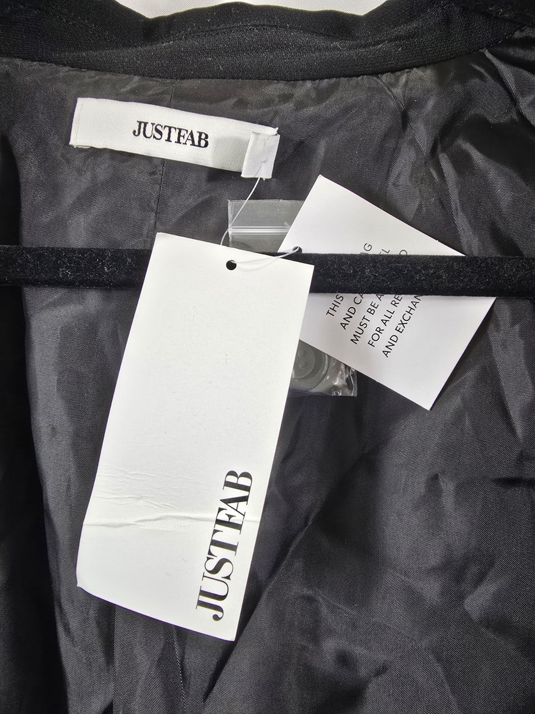 NWT JustFab Open Front Blazer Jacket Women&