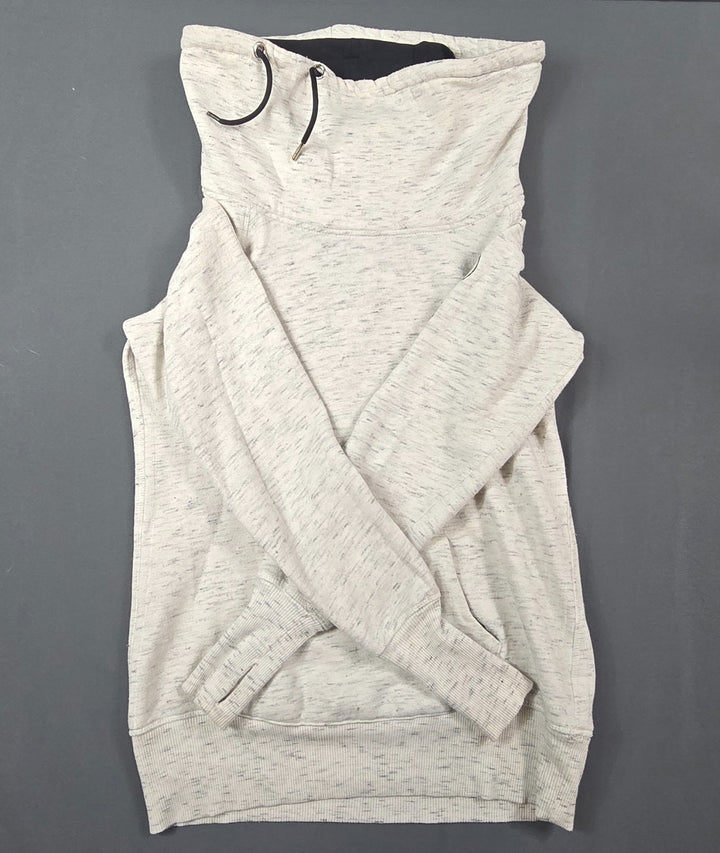 Calvin Klein Performance Sweatshirt Womens Small Beige Raglan Sleeve Cowl Neck