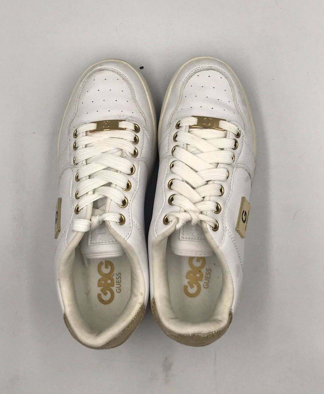 G By Guess Los Angeles Rigster GGRIGSTERS Women 6 M Platform Shoes White Sneaker